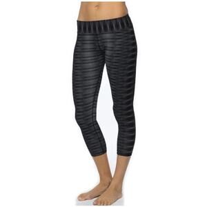 Prana Roxanne Cropped Capri Gray Leggings Size Small